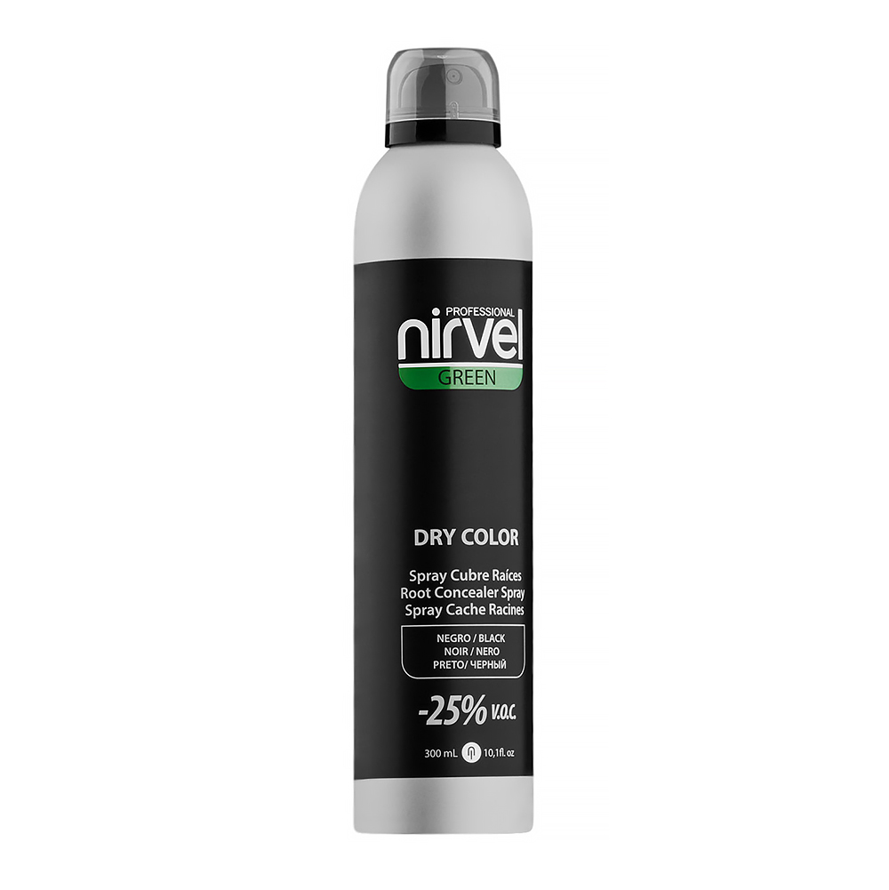 Тонирующий спрей для волос Черный/ Dry Color Black Nirvel 300 мл