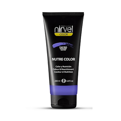 Красящая гель-маска, питательная Сапфир/ Sapphire Nutre Color Nirvel 200 мл